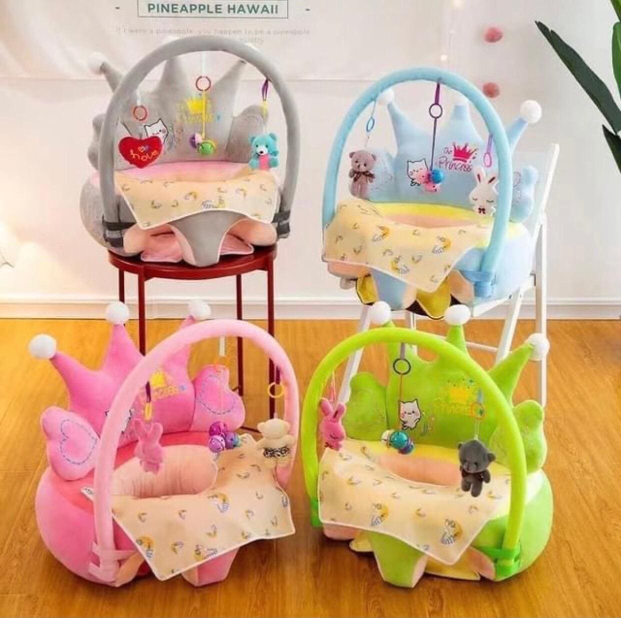 Crown Shaped Baby Back Seat Support Sofa, Cute Animal Baby Sofa Cover, Baby Learning Seat, Baby Sit Up Chair, Back Head Protector Baby Chair Crown Shaped Baby Back Seat Support Sofa, Cute Animal Baby Sofa Cover, Baby Learning Seat, Baby Sit Up Chair, Back Head Protector Baby Chair